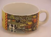 Lowell Herrero BARNYARD COWS Coffee Soup Mug